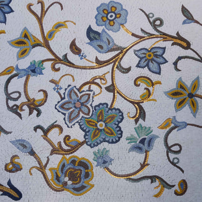 Golden Posy Mosaic Design