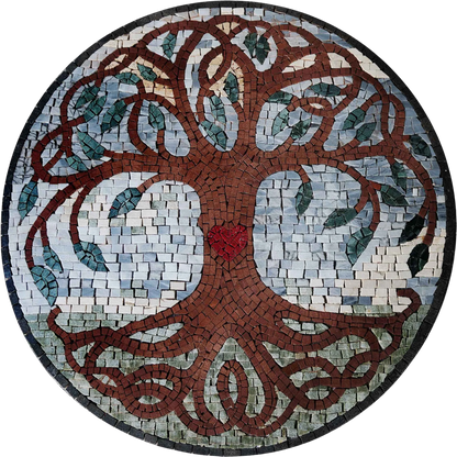 Simple Tree of Life - Mosaic Medallion