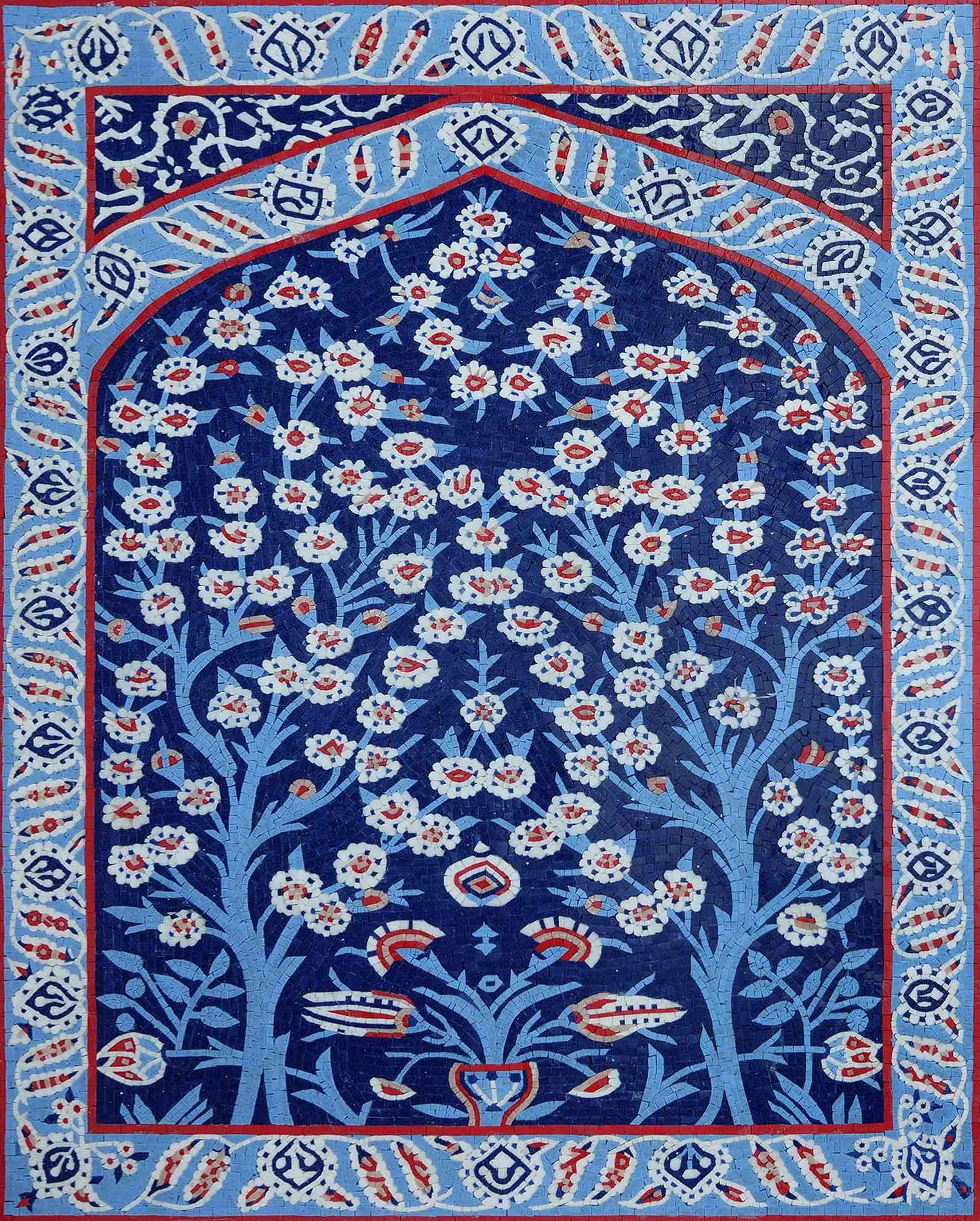Blue Rug - Mosaic Artwork