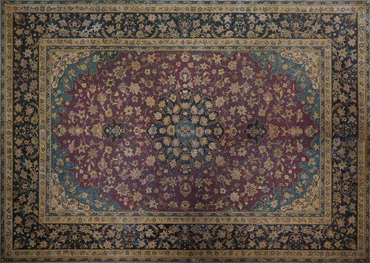 Red & Black Rug - Floor Mosaic