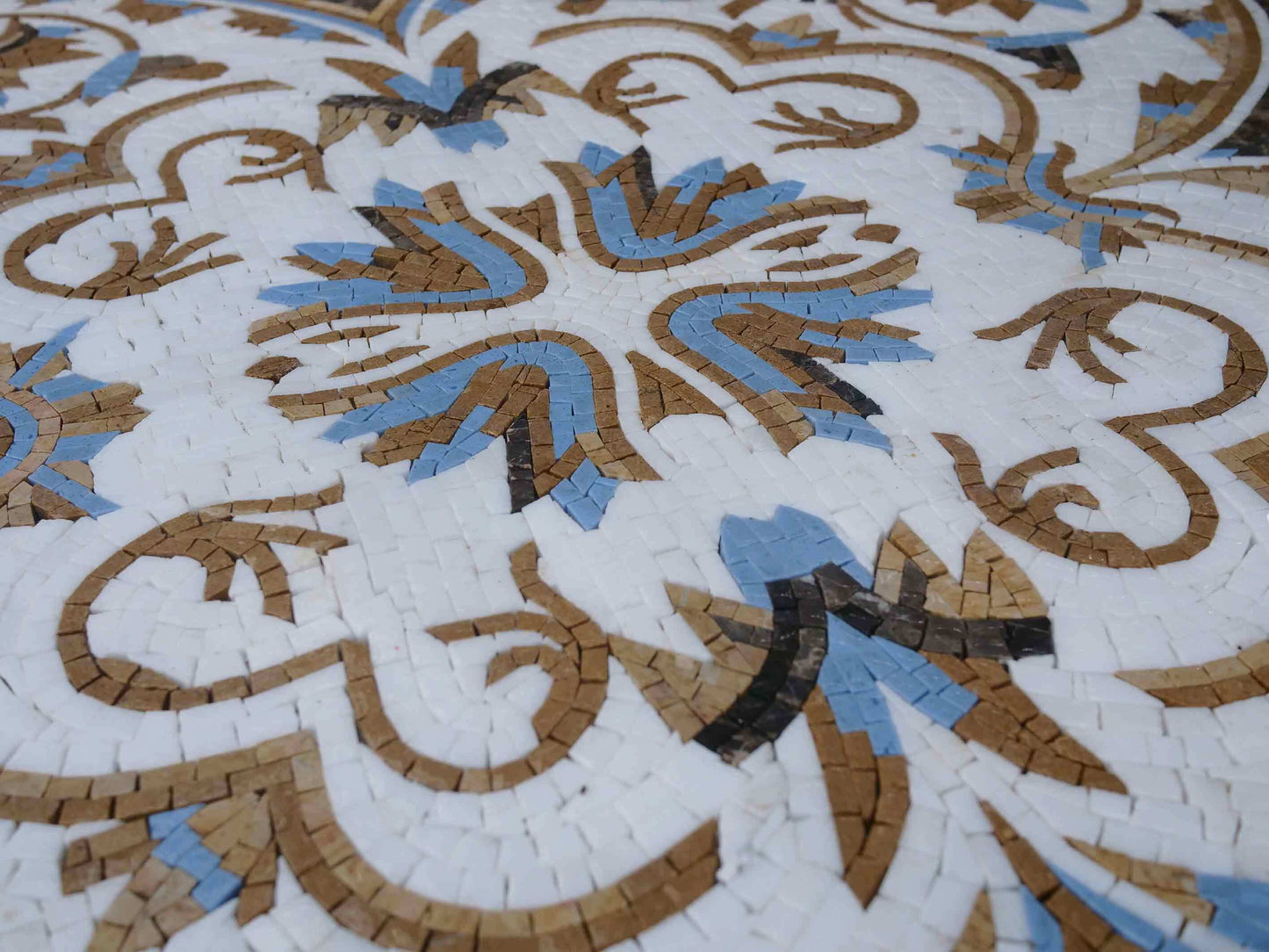 Geometric Mosaic - Flowers & Circles