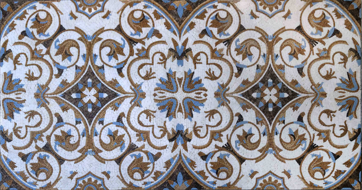 Geometric Mosaic - Flowers & Circles