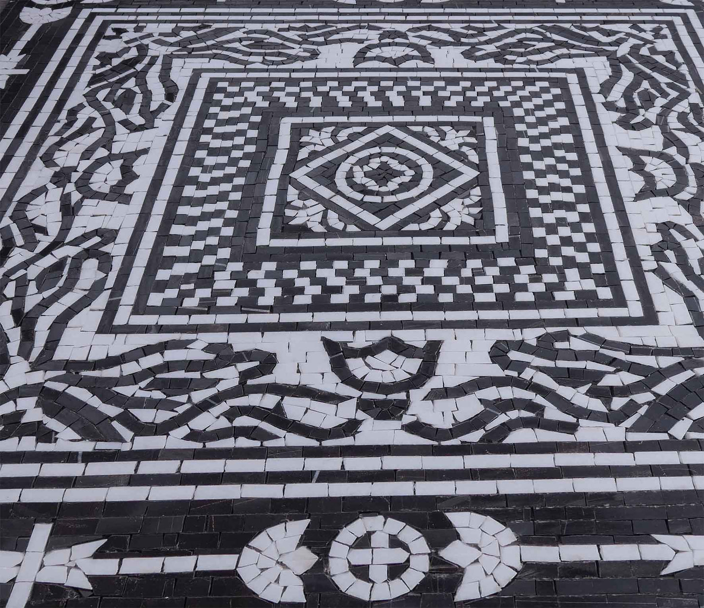 Nala I - Geometric Flower Mosaic Art