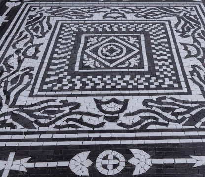 Nala I - Geometric Flower Mosaic Art