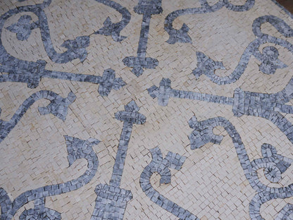 Geometric Mosaic Tile - Lila VII