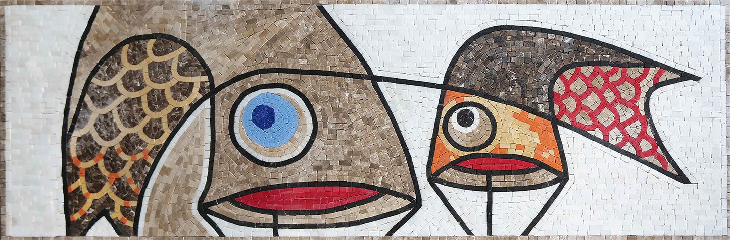 Artistic Fish - Abstract Mosaic