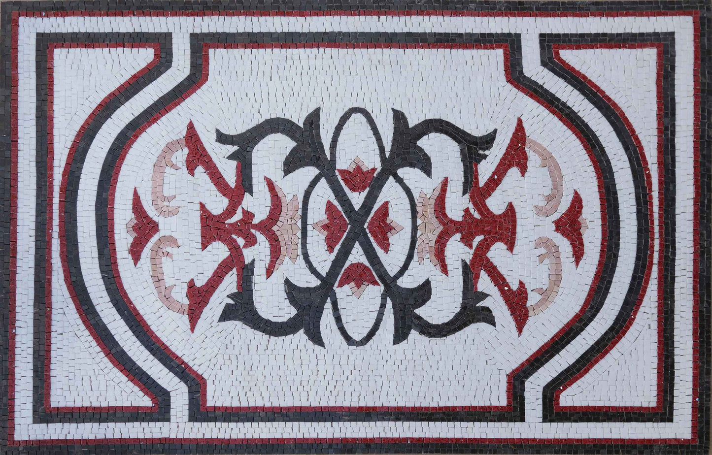 Floral Patterned Geometric - Mosaic Art