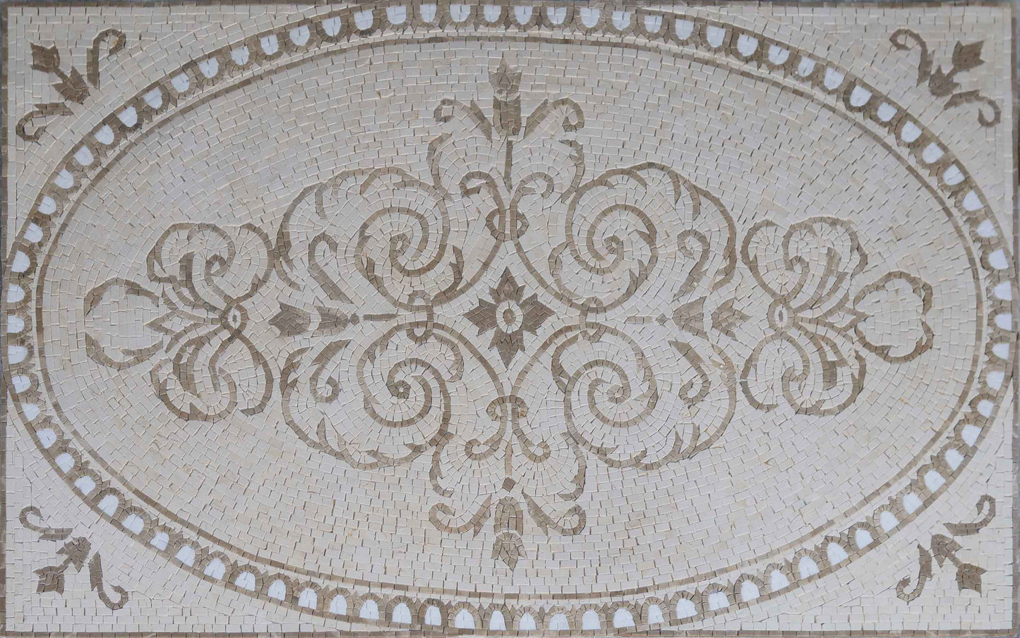 Arabesque Marble Rug Mosaic - Saskia