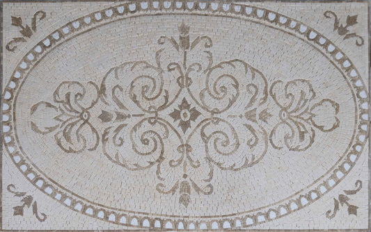 Arabesque Marble Rug Mosaic - Saskia