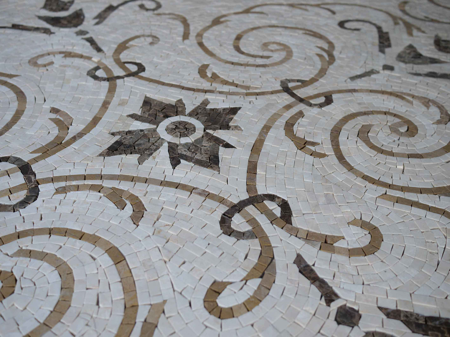 Artistic Arabesque Mosaic Rug