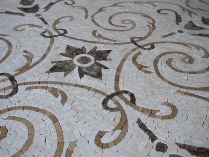 Artistic Arabesque Mosaic Rug
