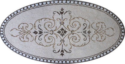 Artistic Arabesque Mosaic Rug