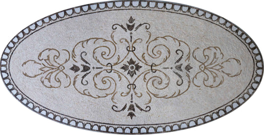 Artistic Arabesque Mosaic Rug