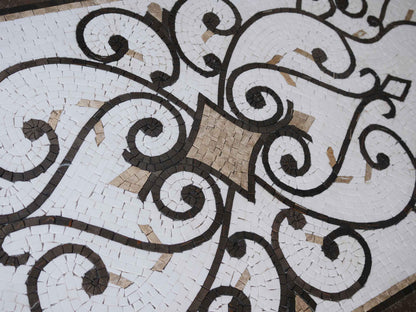 Rectangular Mosaic Rug - Veda