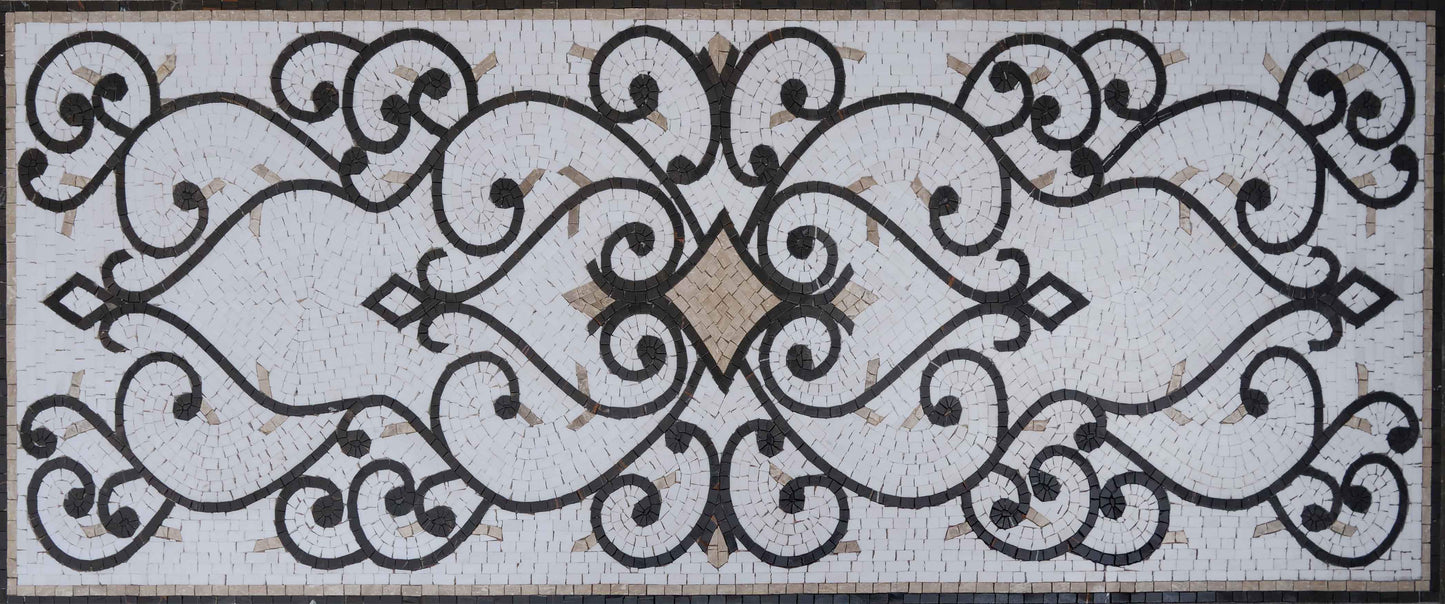 Rectangular Mosaic Rug - Veda