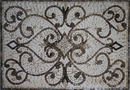 Rectangular Mosaic Rug