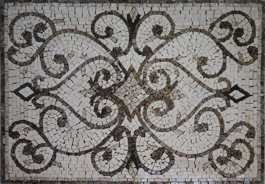 Rectangular Mosaic Rug