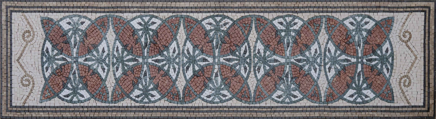 Geometric Rectangular Rug - Mosaic Artwork