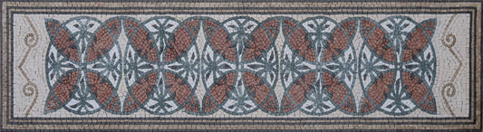 Geometric Rectangular Rug - Mosaic Artwork