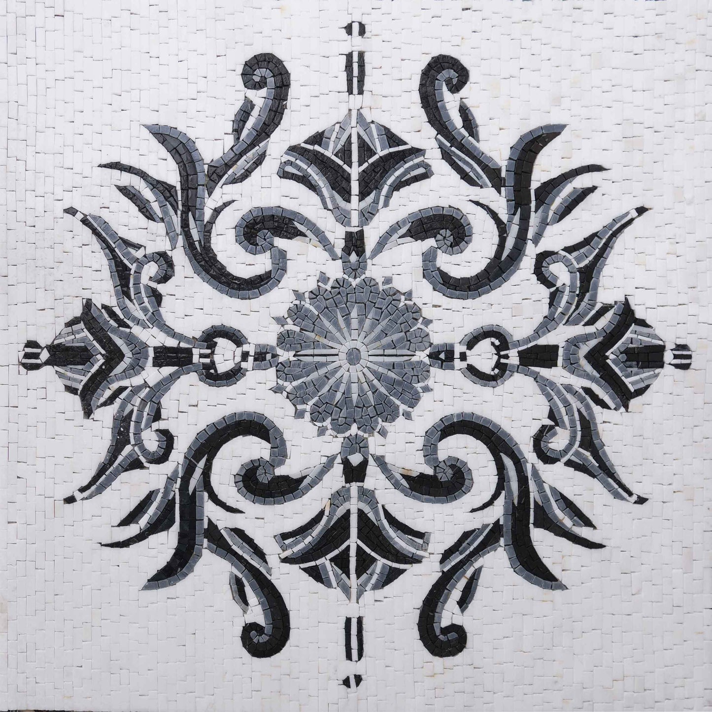 Waterjet Floral Mosaic Art