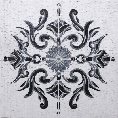 Waterjet Floral Mosaic Art