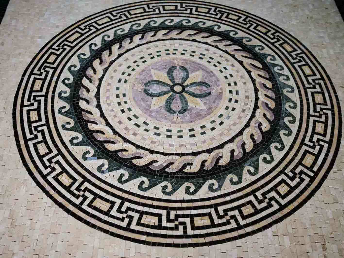 Geometric Mosaic - Neutral Mosaic Designs