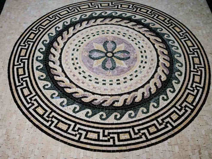 Geometric Mosaic - Neutral Mosaic Designs