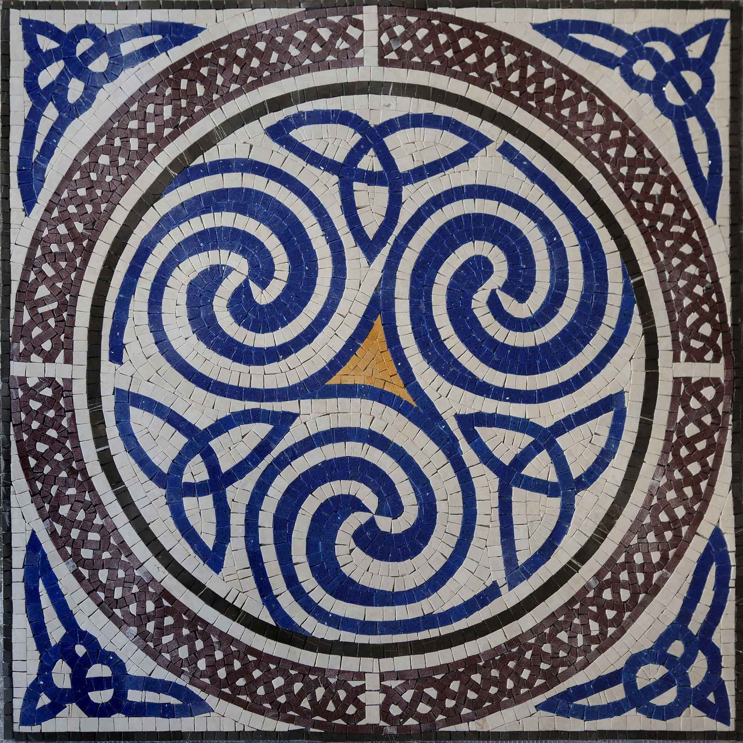 Navy Illusions Mosaic Accent