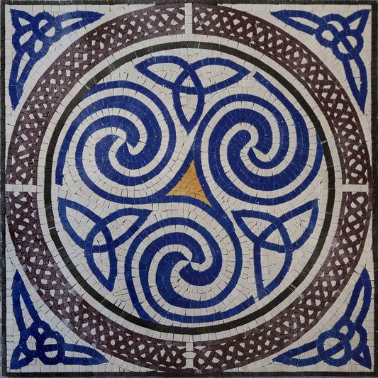 Navy Illusions Mosaic Accent