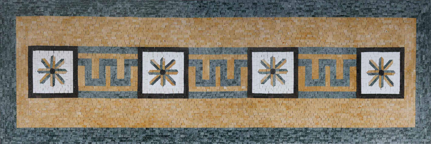 Ceres - Floral Roman Mosaic Rug