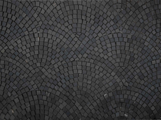 Black Tile Background - Mosaic Art