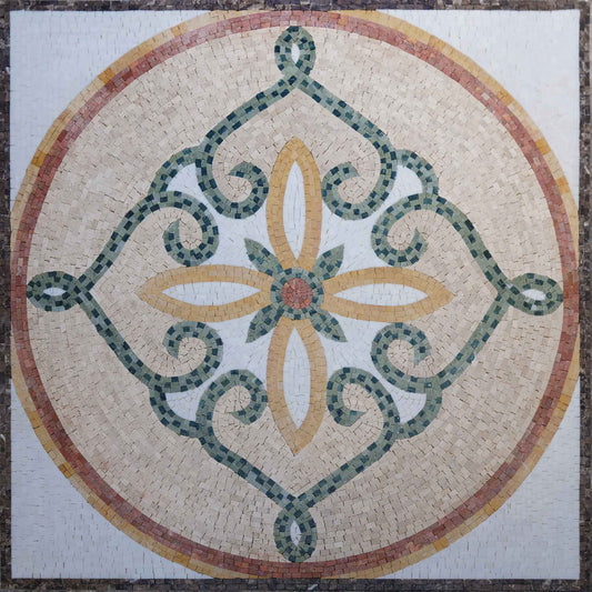 Azalea - Floral Mosaic Artwork