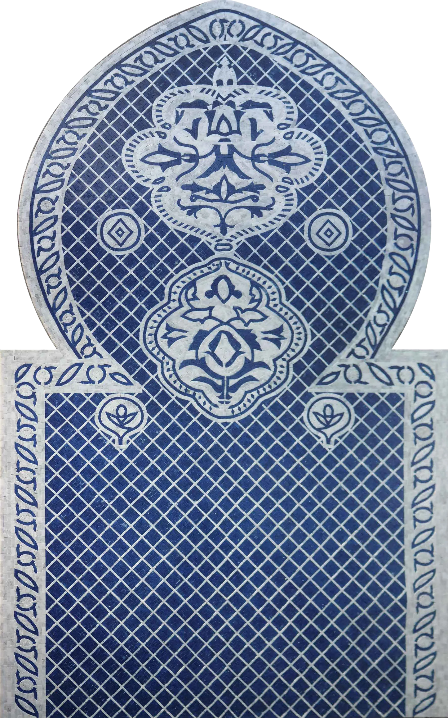 Blue Geometric - Mosaic Artwork