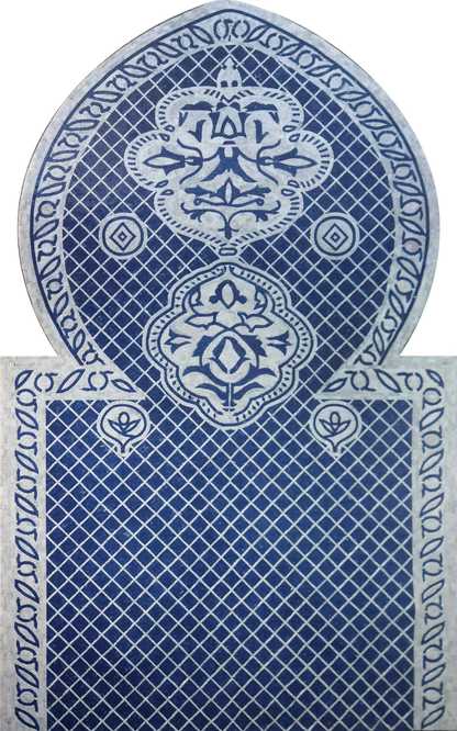 Blue Geometric - Mosaic Artwork