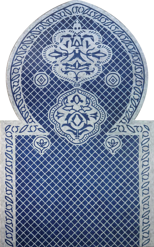 Blue Geometric - Mosaic Artwork