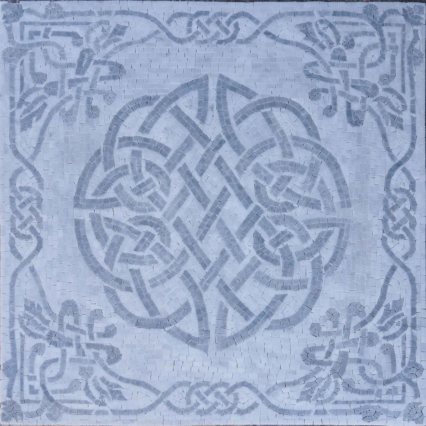 Neutral Geometric Art - Mosaic Artwork