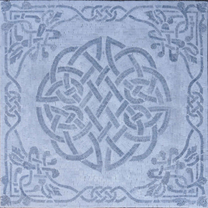 Neutral Geometric Art - Mosaic Artwork