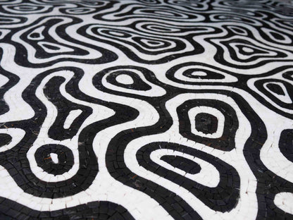 Mosaic Medallion - B&W