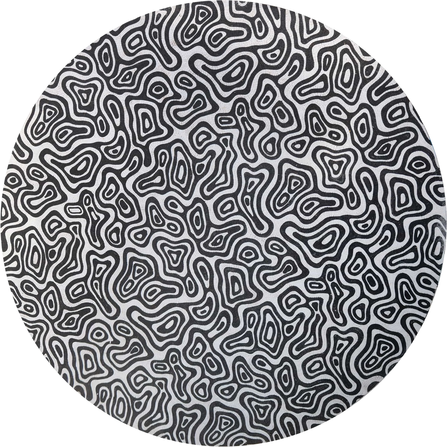 Mosaic Medallion - B&W