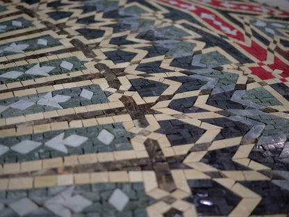 Geometric Mosaic - Optical Illusion