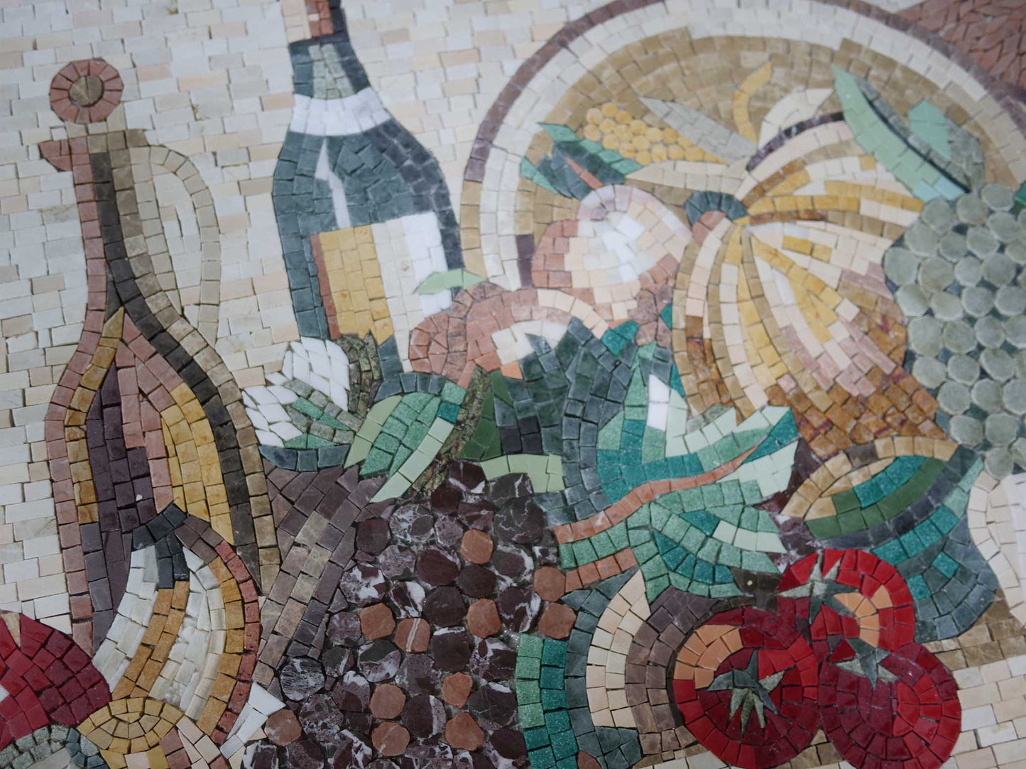 Food Mosaic Art Basket