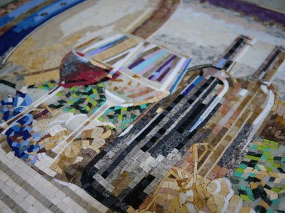 Wine Field Mosaic - Wine Mosaic Art