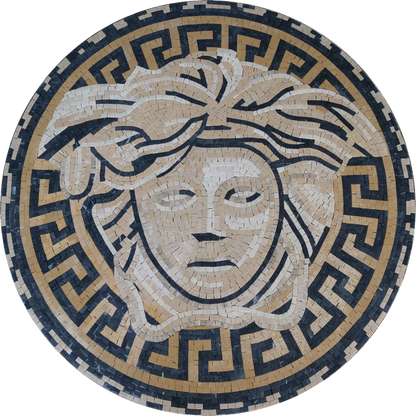 Mosaic Medallion - Ancient Versace Medusa