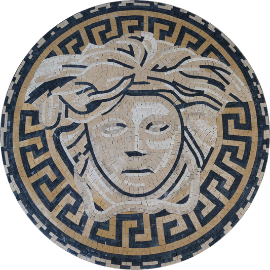 Mosaic Medallion - Ancient Versace Medusa