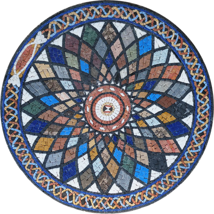 Mosaic Medallion - Floral Design