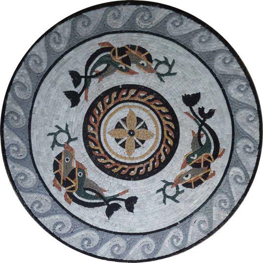 Nautical Mosaic - Ancient Fish