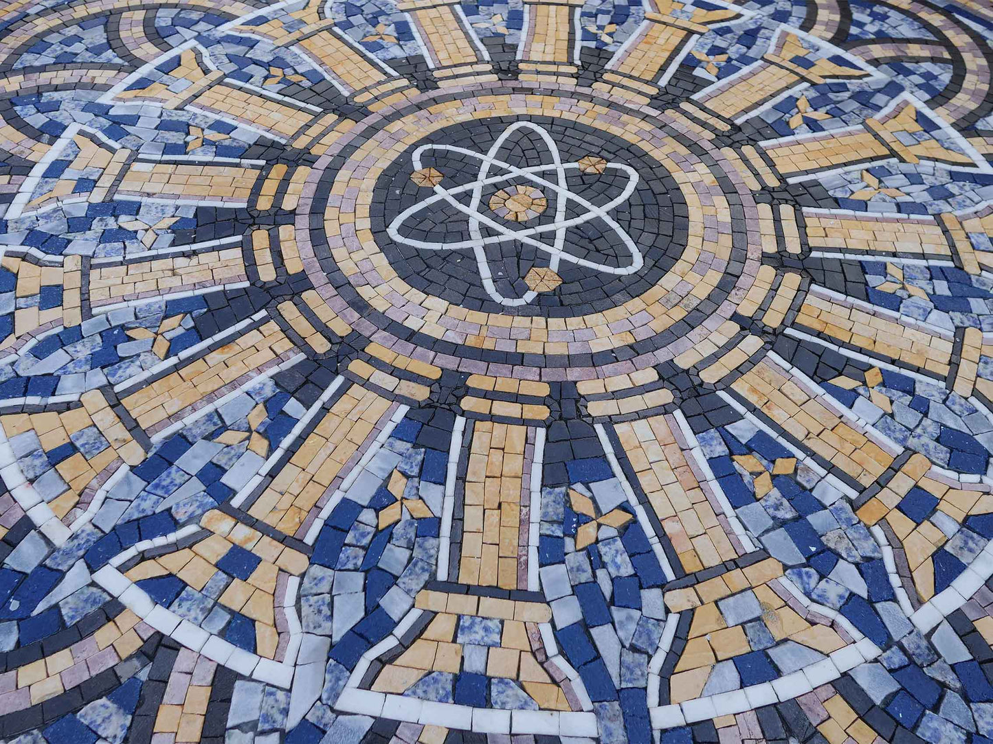 Atomic Center Mosaic Medallion