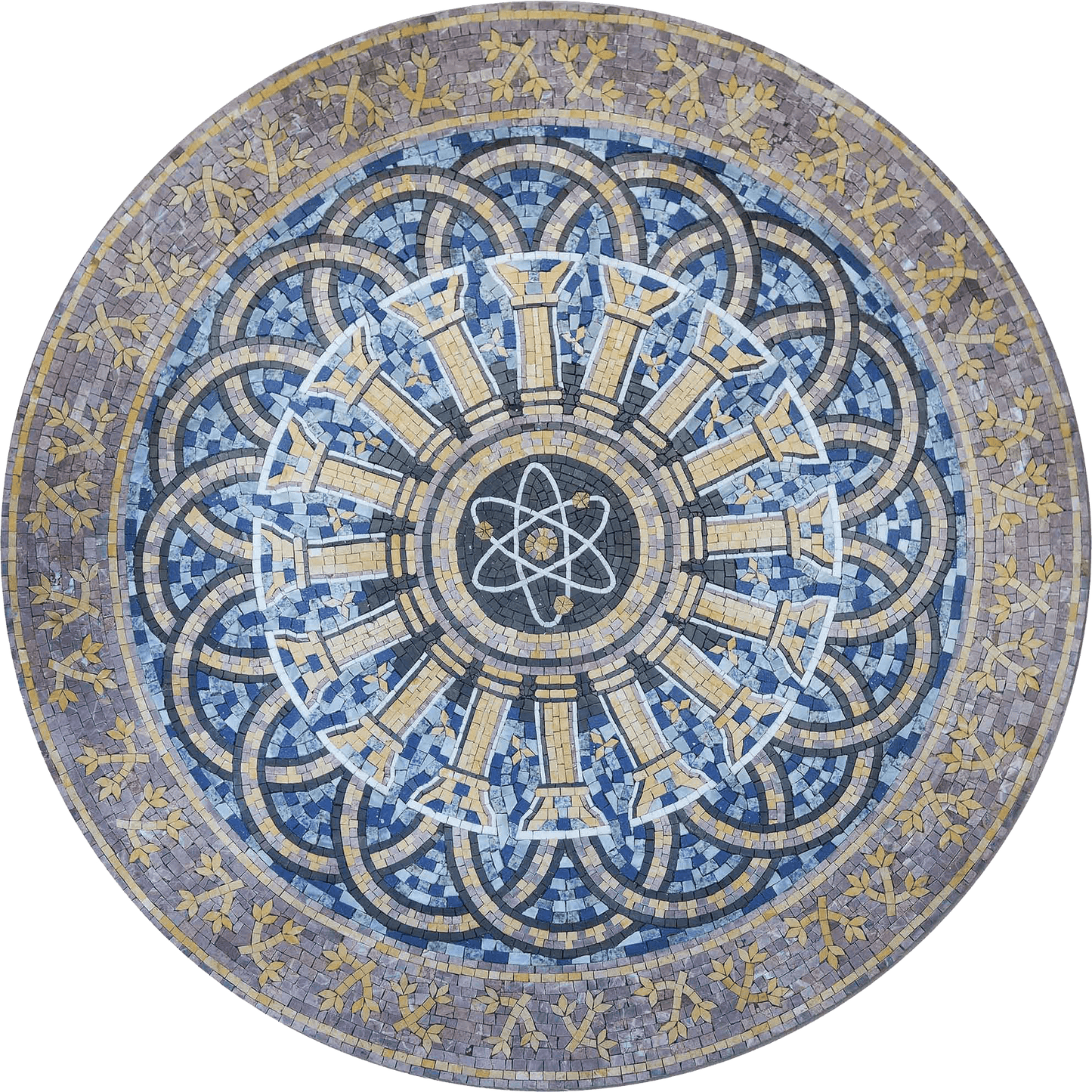 Atomic Center Mosaic Medallion