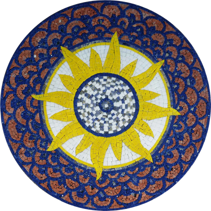 Mosaic Art - Yellow Sun