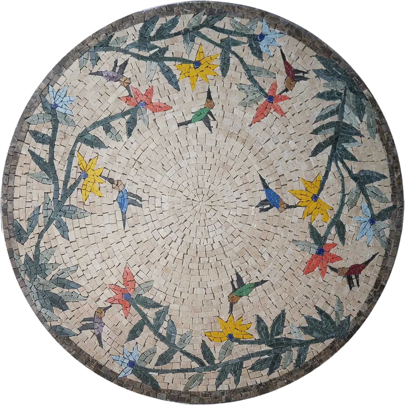 Bird Mosaic Art - Hummingbird Mosaic